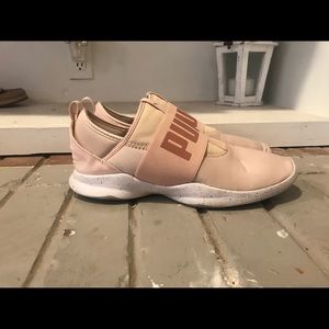 Baby pink women’s Puma sneakers